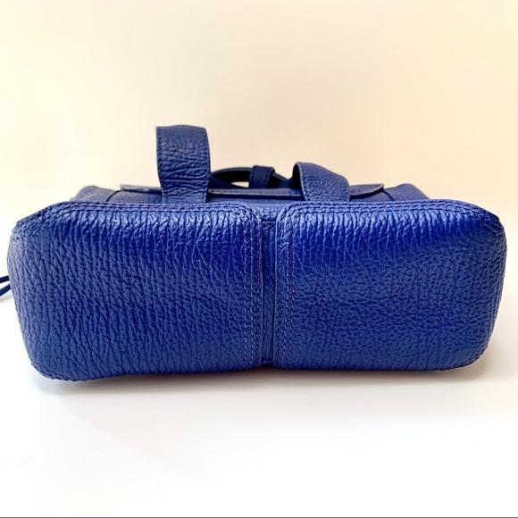 3.1 PHILLIP LIM | CLASSIC MINI PASHLI SATCHEL CROSSBODY LEATHER ELECTRIC BLUE - Picture 10 of 17